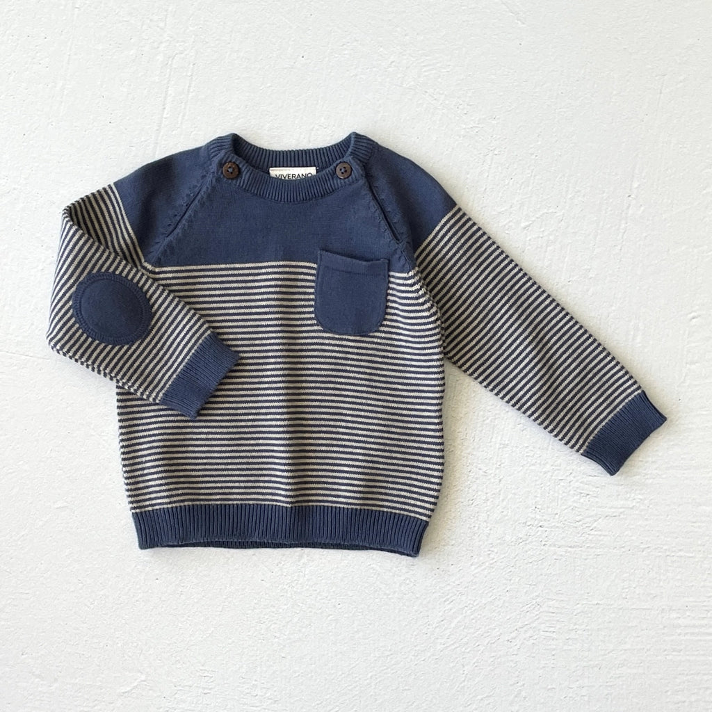 Raglan Organic Cotton Pullover Baby Sweater