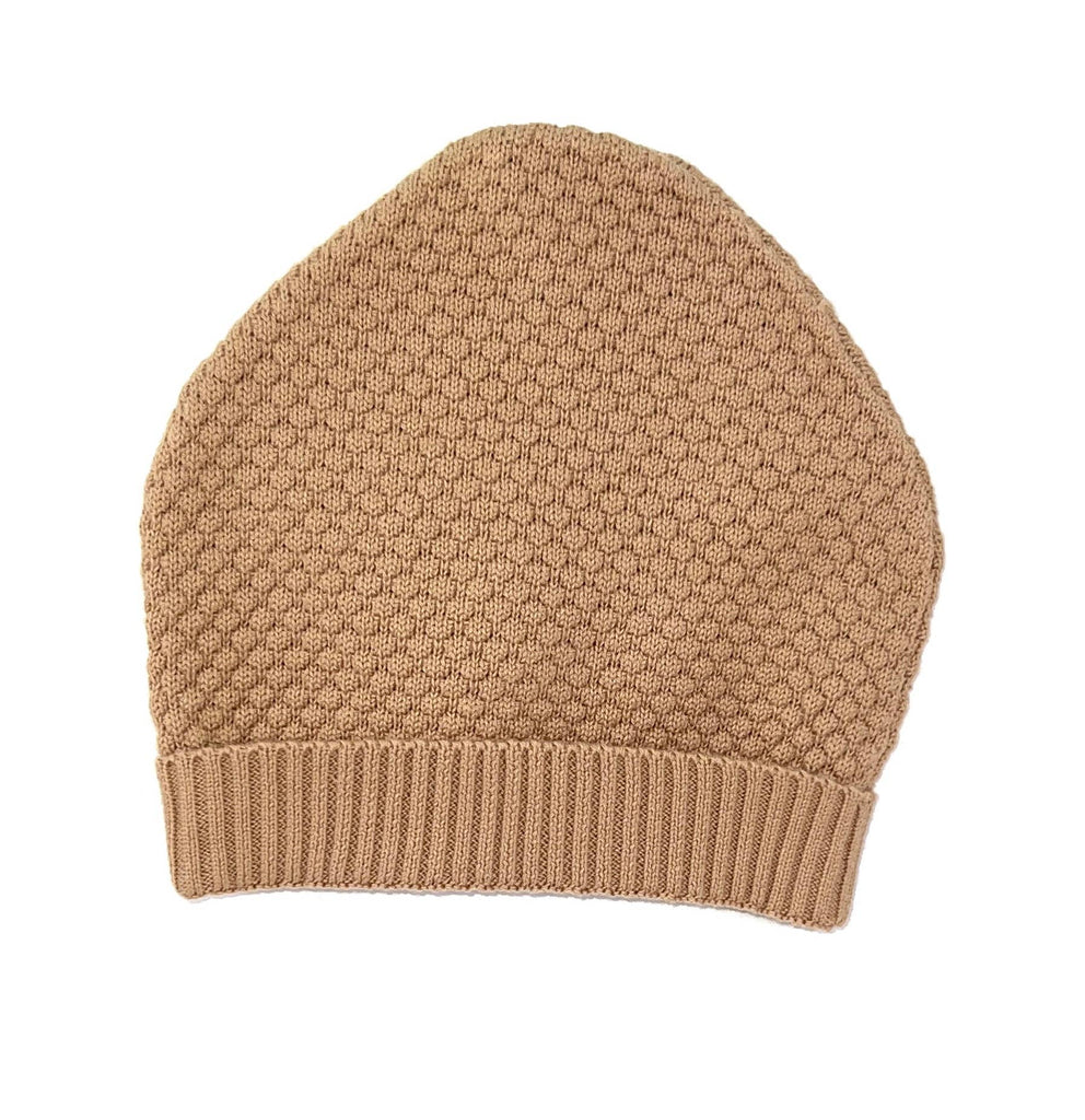Round Organic Cotton Baby Sweater Knit Hat