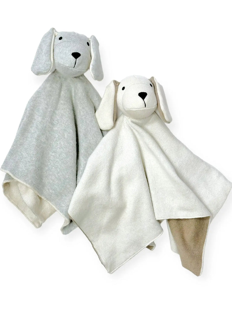 Organic Cotton Baby Lovey Security Blanket - Puppy Dog