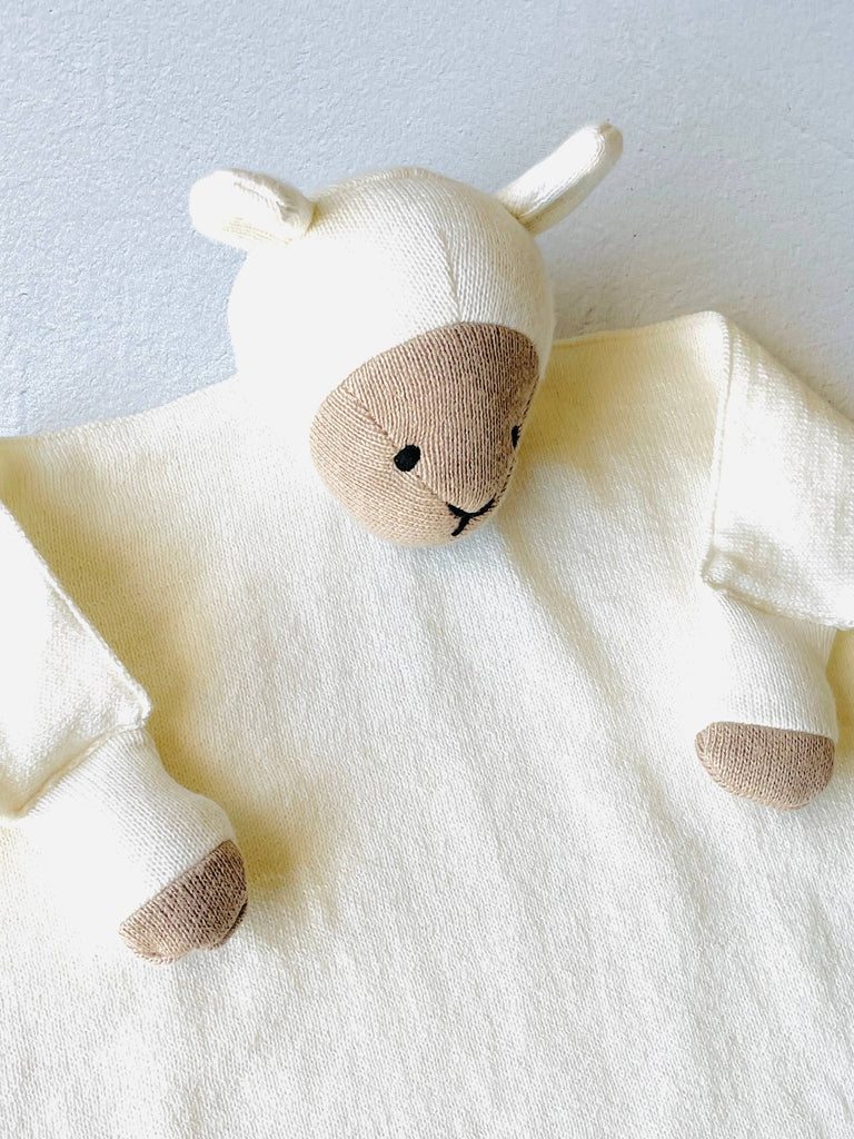 Lamb Baby Lovey Security Blanket & Cuddle Cloth