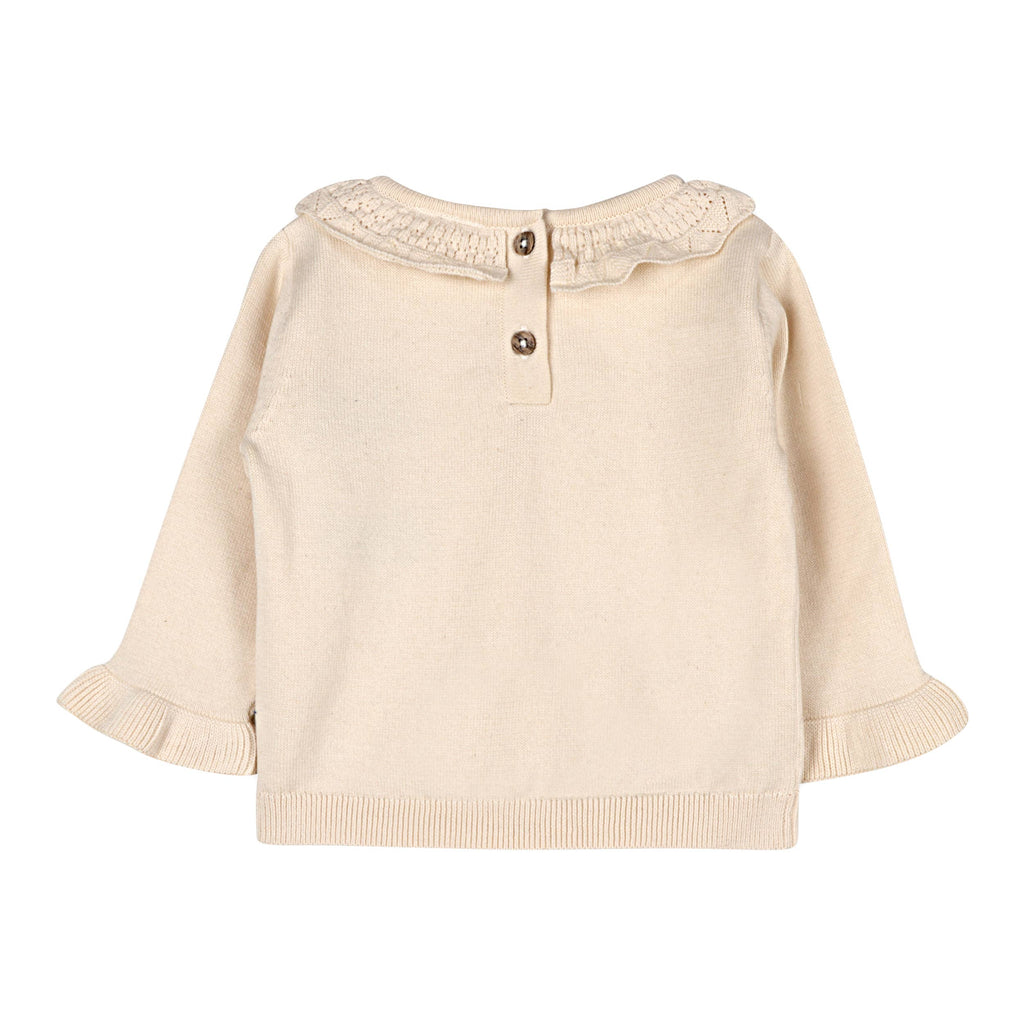 Woodland Embroidered Sweater Knit Baby Pullover & Pants.