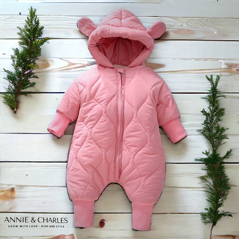 Annie & Charles® Winter Hooded Snow Baby Jumpsuit