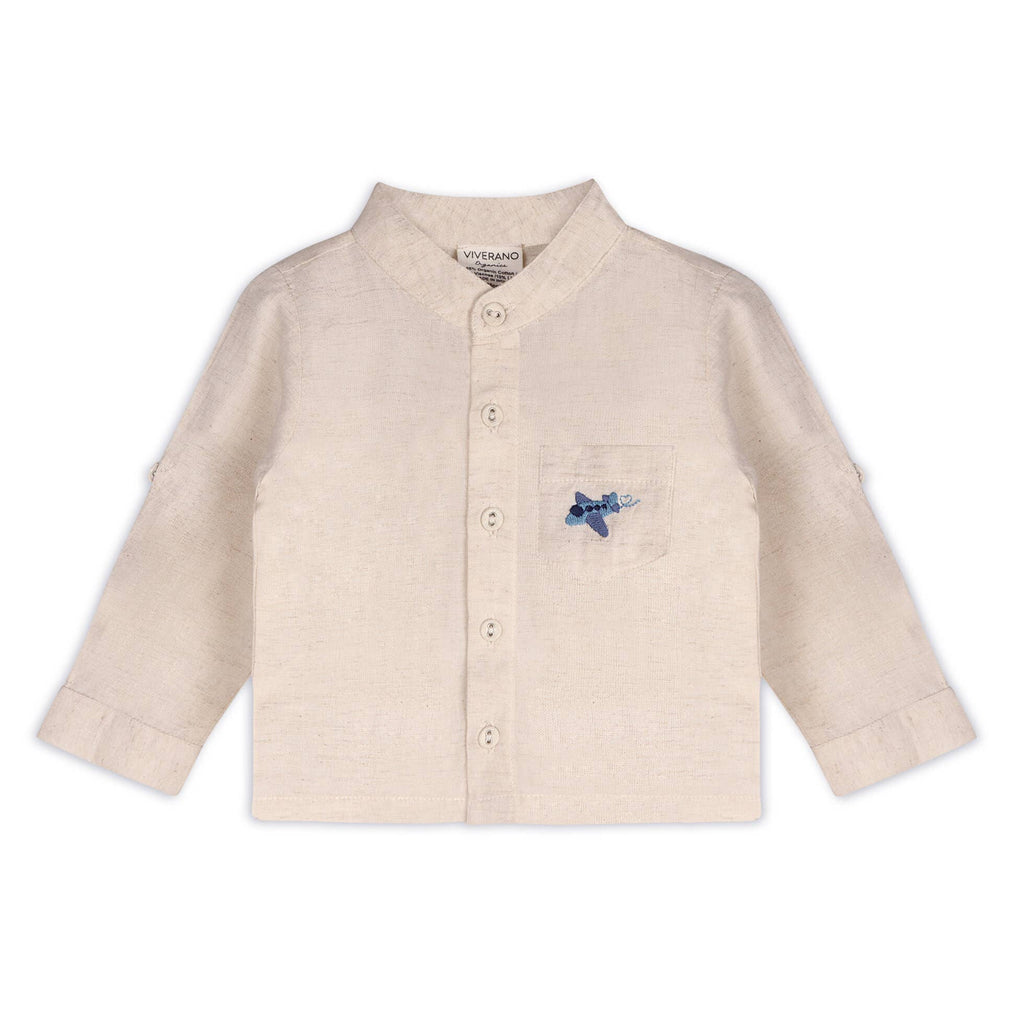 Portofino Organic Cotton Baby Shirt & Pants Set
