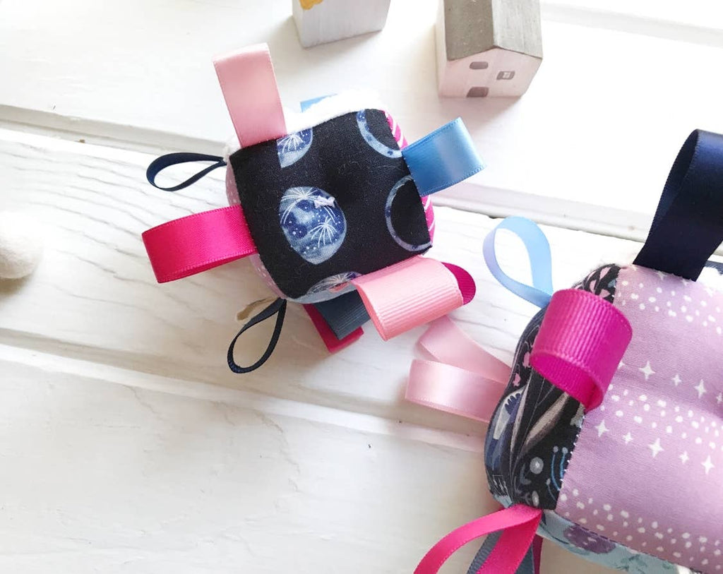 Baby Sensory Tag Block - Moon Fox