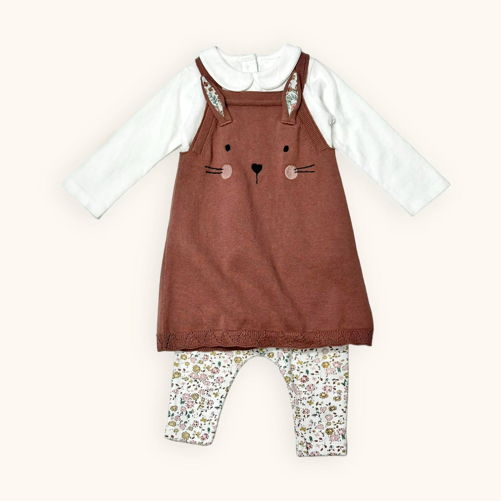 Floral Organic Cotton Jersey Knit Leggings