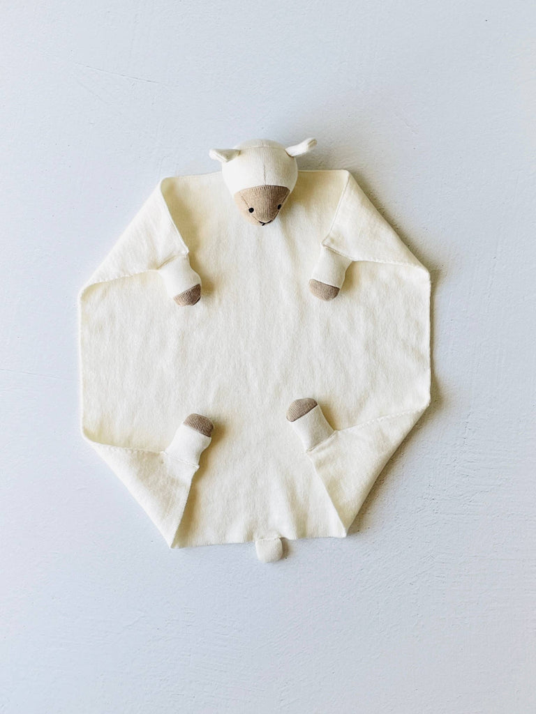 Lamb Baby Lovey Security Blanket & Cuddle Cloth