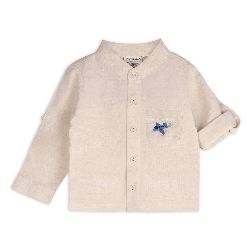 Portofino Organic Cotton Baby Shirt & Pants Set