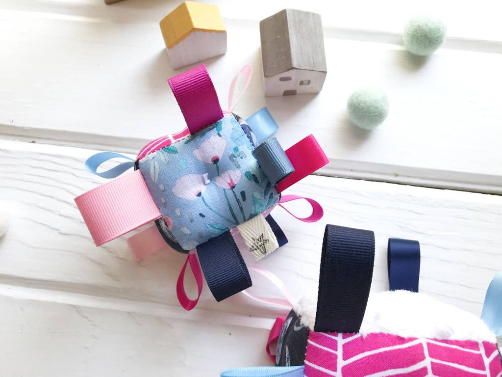 Baby Sensory Tag Block - Moon Fox