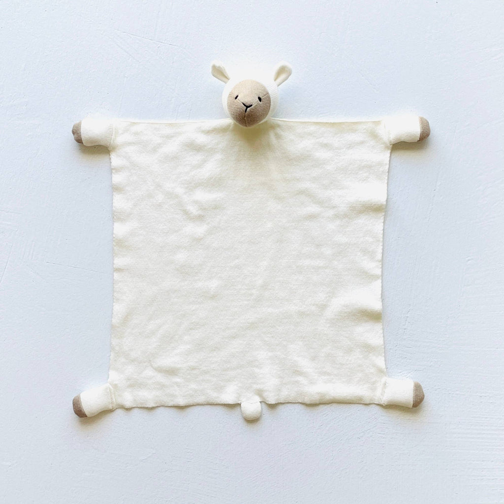 Lamb Baby Lovey Security Blanket & Cuddle Cloth