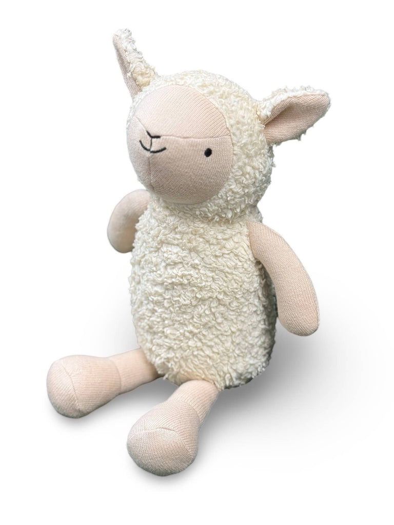 Luna Wooly Lamb Sherpa Knit Stuffed Animal Soft Toy Organic