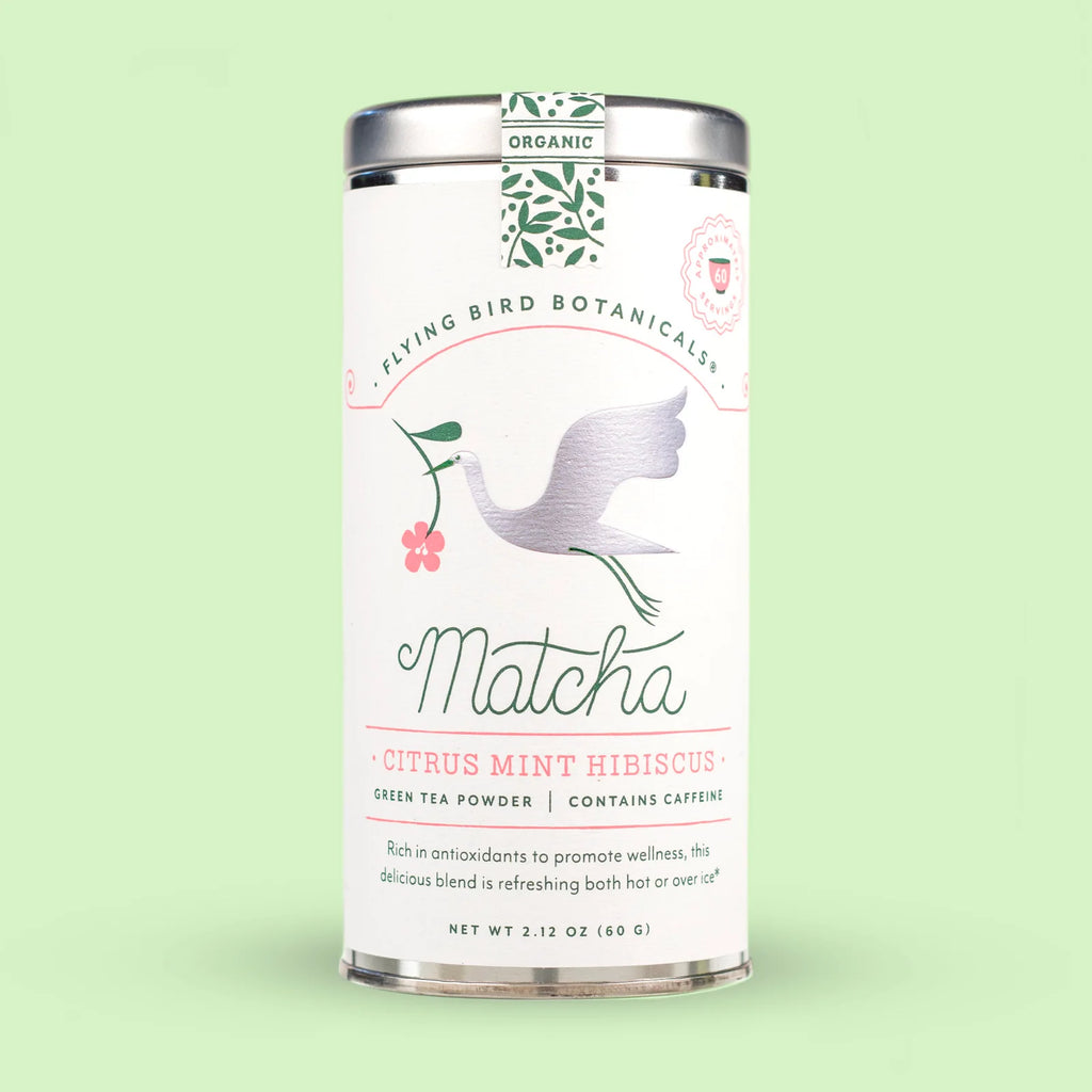 Citrus Mint Hibiscus Matcha – Large Tin