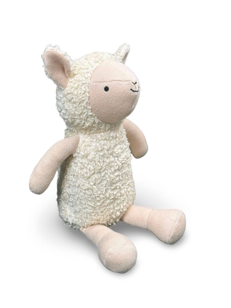 Luna Wooly Lamb Sherpa Knit Stuffed Animal Soft Toy Organic