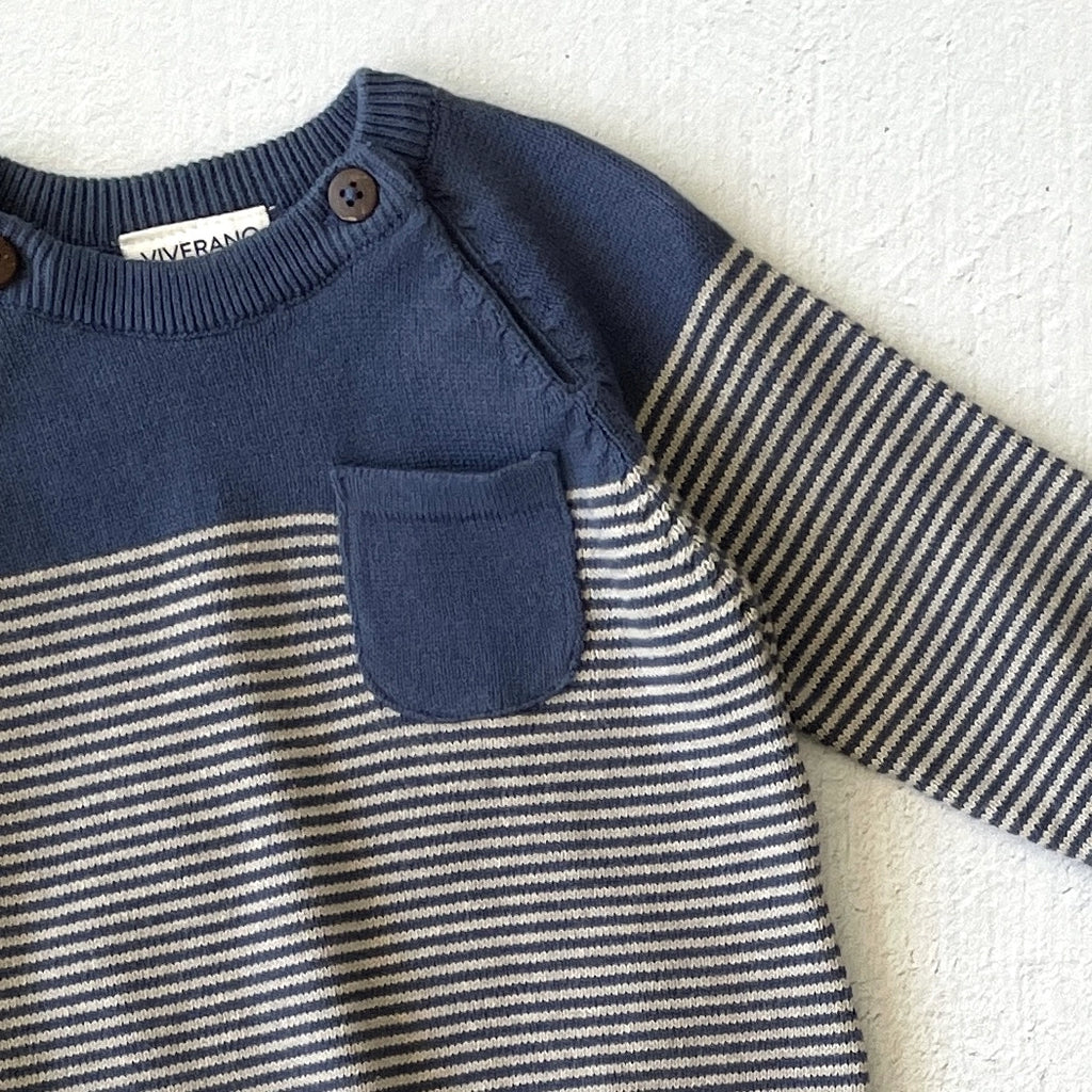Milan Baby Raglan Pullover Sweater Knit Top