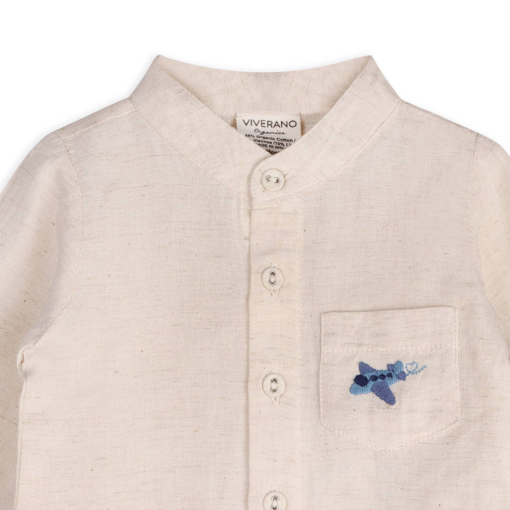 Portofino Organic Cotton Baby Shirt & Pants Set