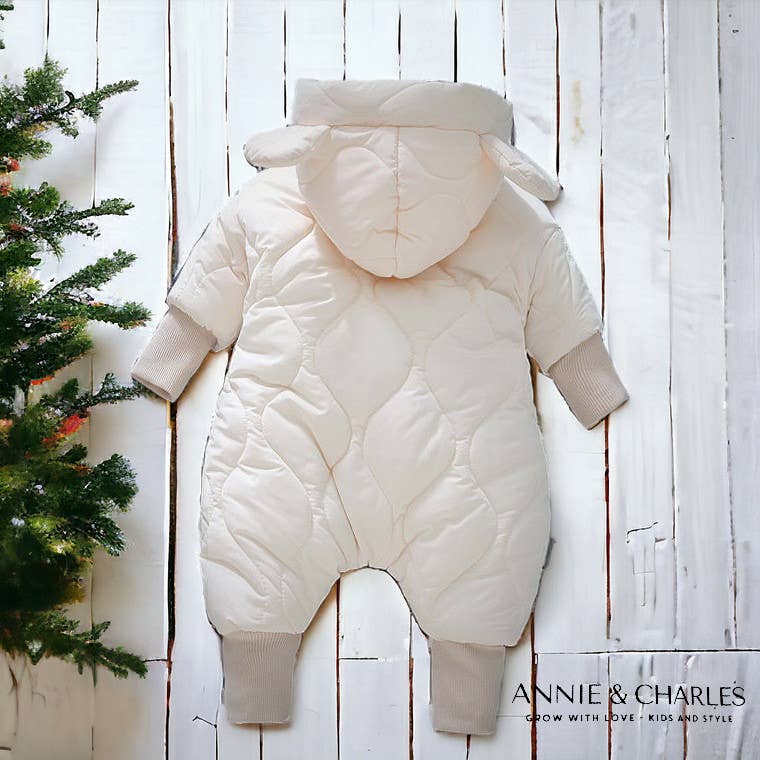 Annie & Charles® Winter Hooded Snow Baby Jumpsuit
