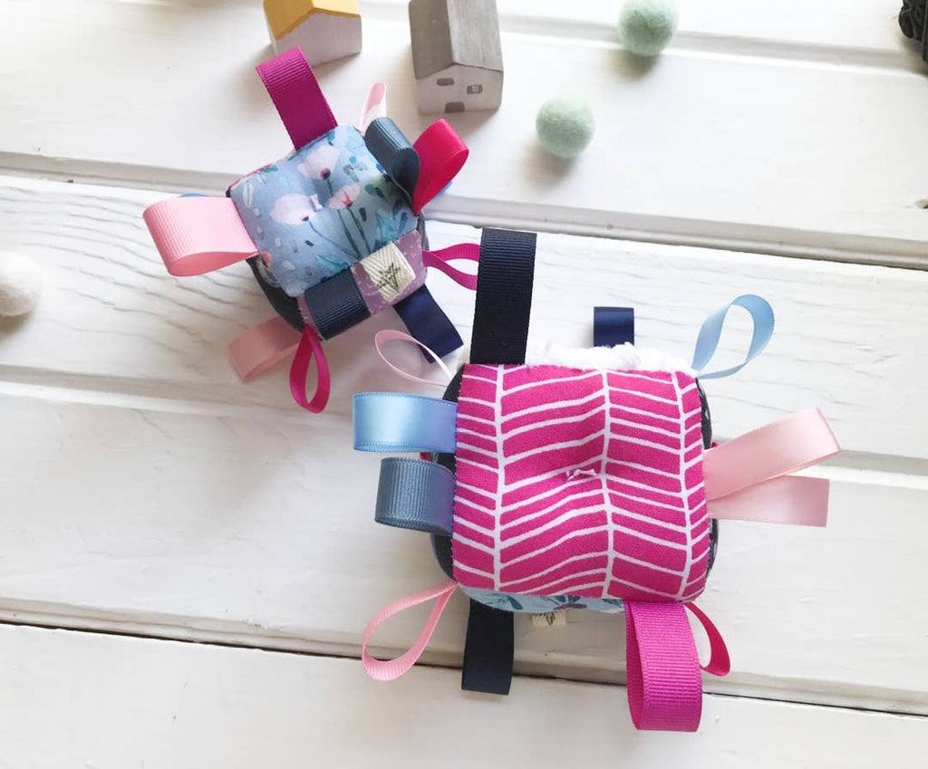 Baby Sensory Tag Block - Moon Fox