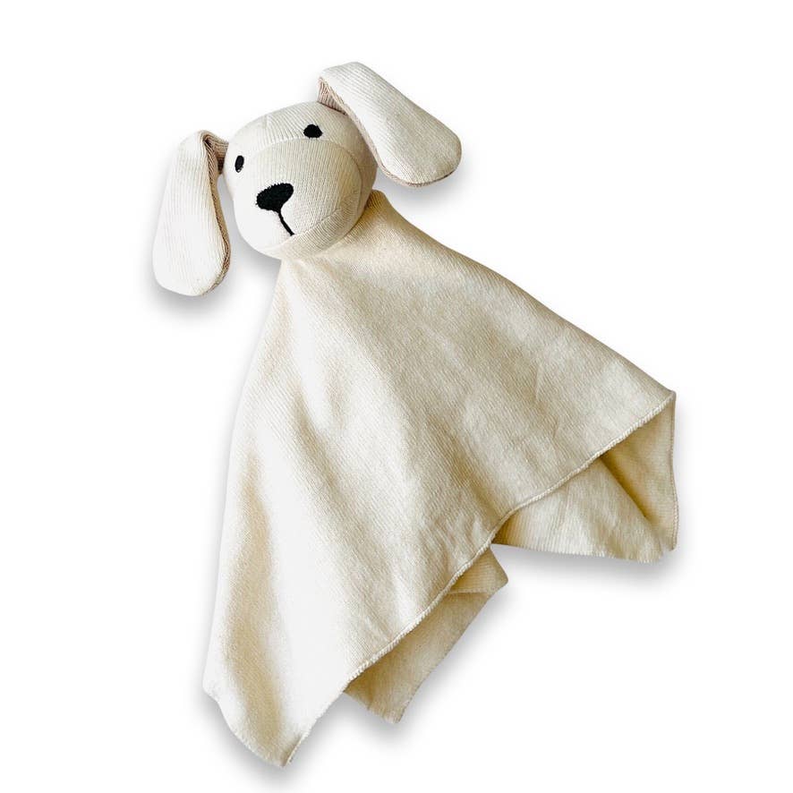 Dog - Organic Baby Lovey Security Blanket Cuddle Cloth