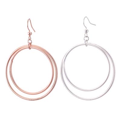 Double Hoop Round Earring