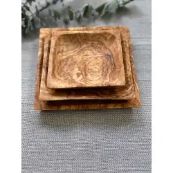 Olive Wood Square Dishes