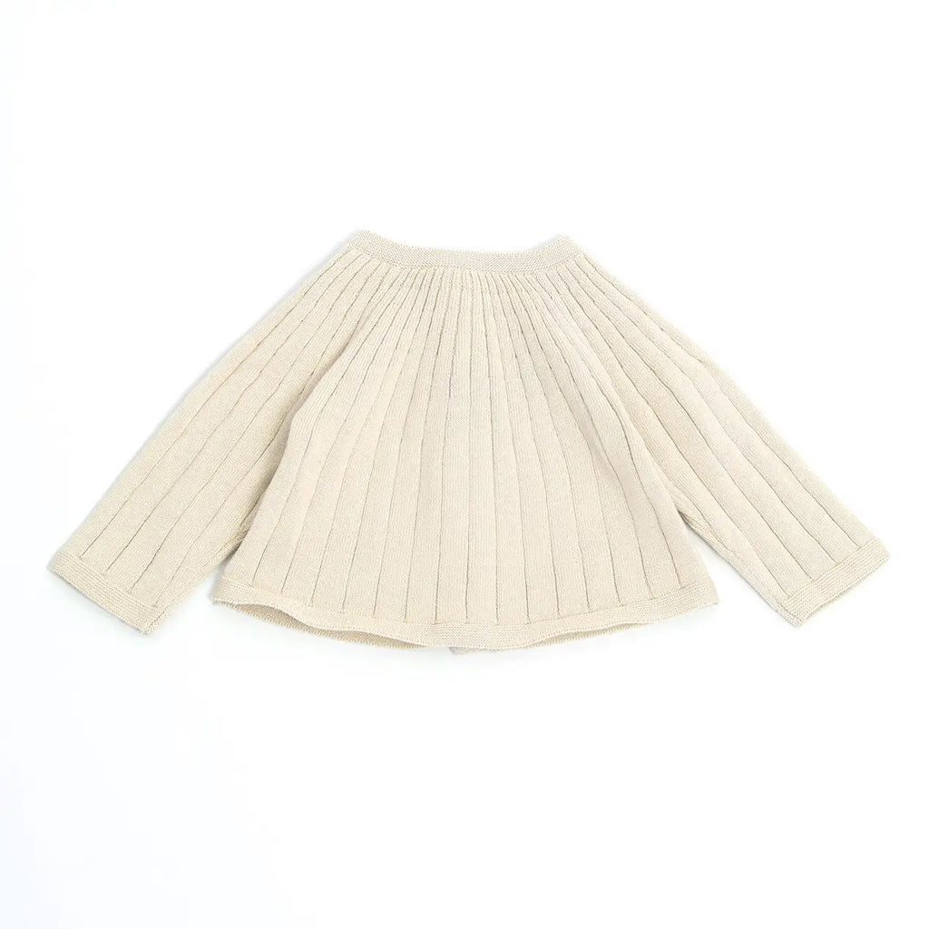 Milan Pastel Rib Knit Baby Cardigan Sweater (Organic Cotton)