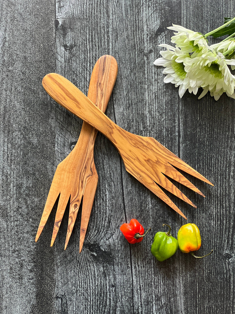 Olive Wood Serving Set