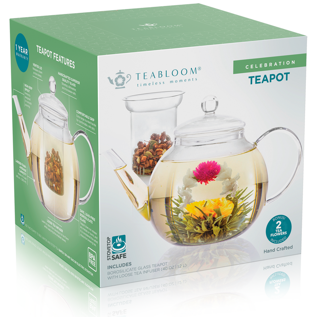 Celebration Teapot with Removable Glass Infuser
