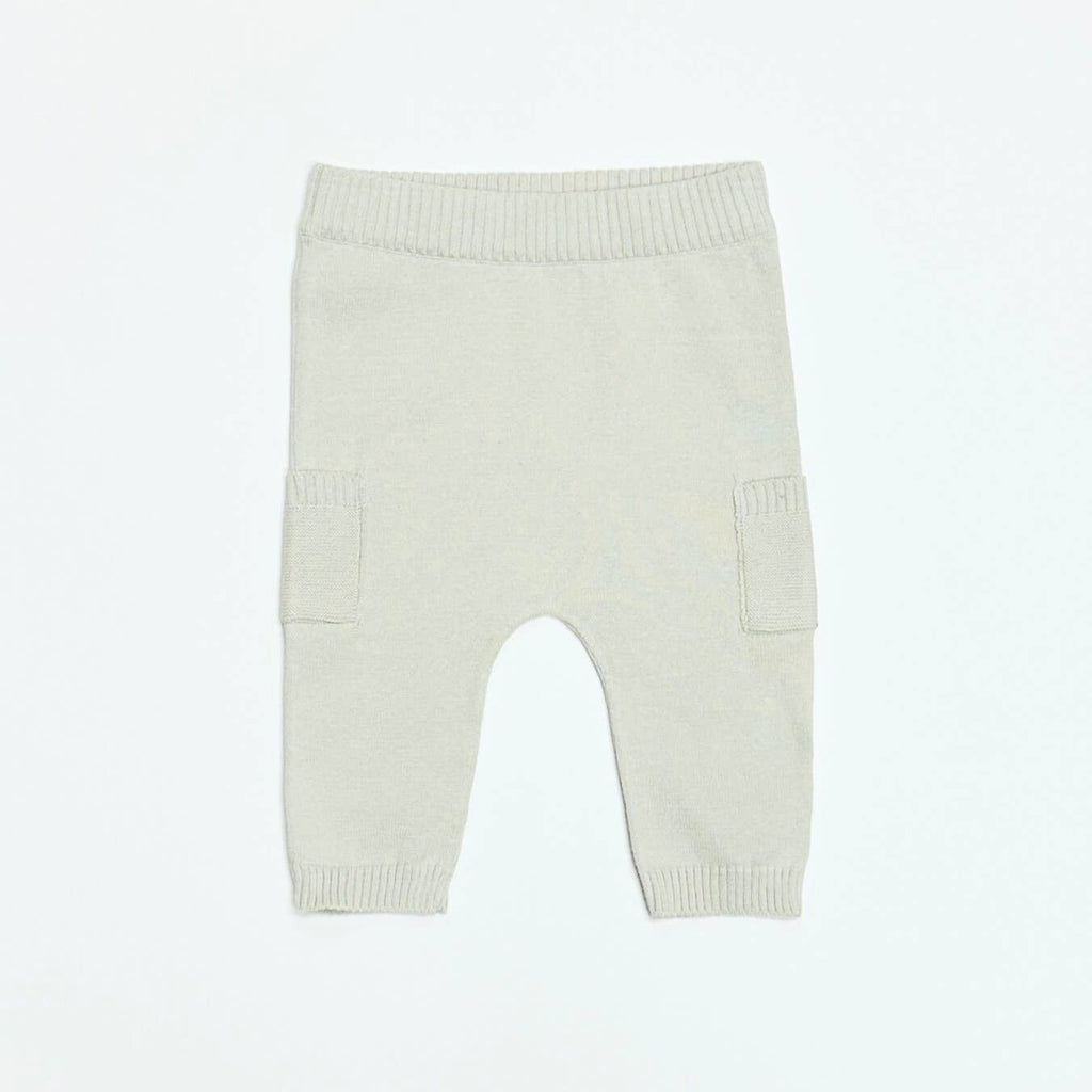 Baby Side Pocket Sweater Knit Pants - Organic Cotton