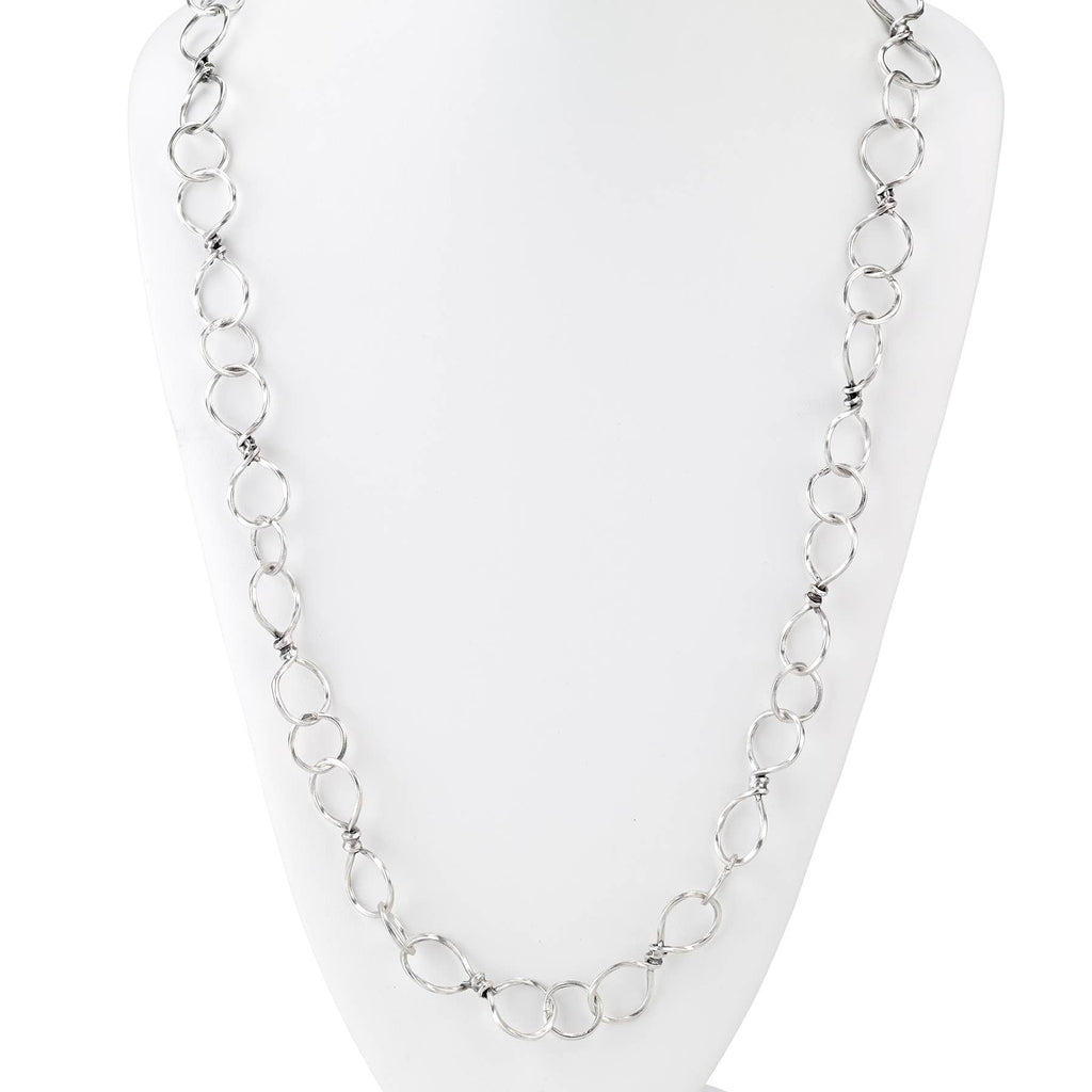 Vintage Silver Collection - Figure Eight Link Necklace