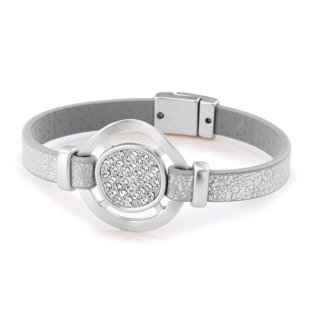 Round pave' magnetic bracelet