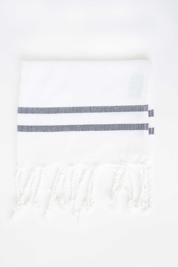 Hand Towel 2 Stripes Herringbone