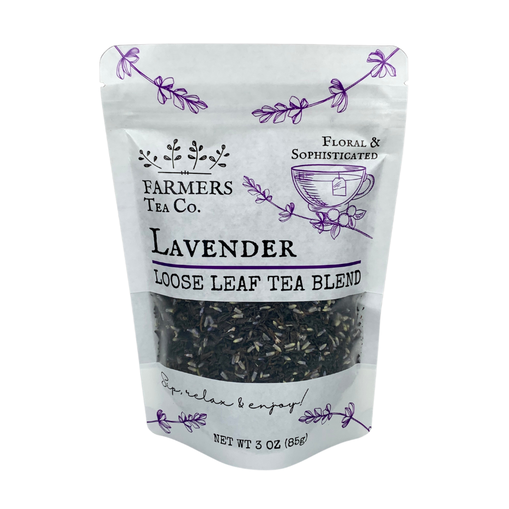 FARMERS Tea Co. Lavender Black Tea, Loose Leaf Tea Blend