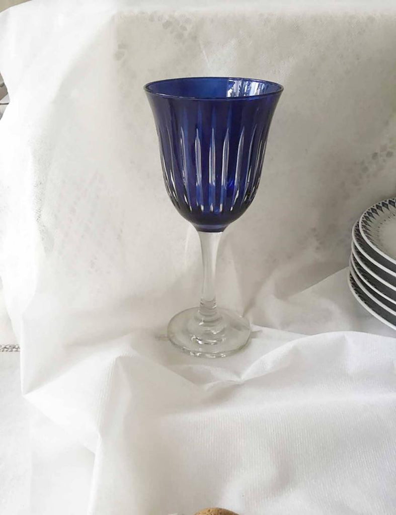 SET OF 6 Blue Versaille - Wine