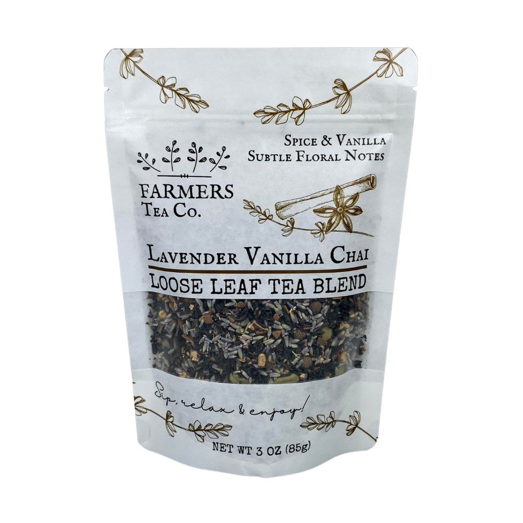 FARMERS Tea Co. Lavender Vanilla Chai Tea, Loose Leaf Tea Blend