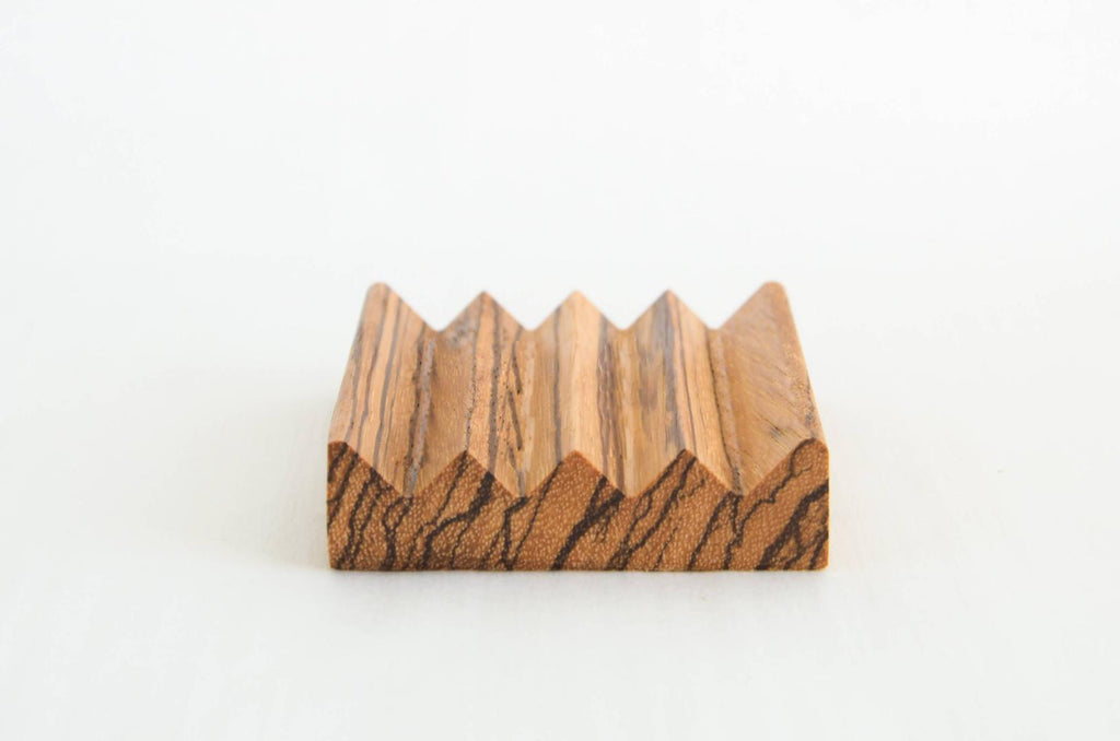 Zebra Wood Soap Dish - Natural Wood